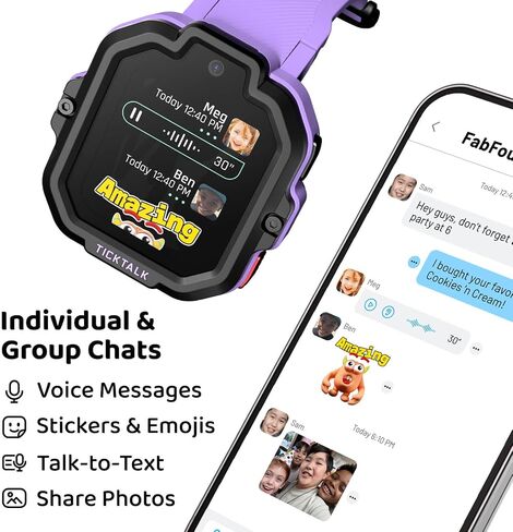 TickTalk5 Kids Smart Watch with GPS Tracker, Calls, Texts and SOS Ages 3-12 in Saudi Arabia