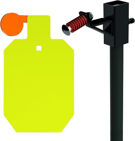 Highwild AR500 Steel Shooting Target 3/8 Inch Thick 7" x 12" Hostage with T-Post Target Holder Mount in Kuwait