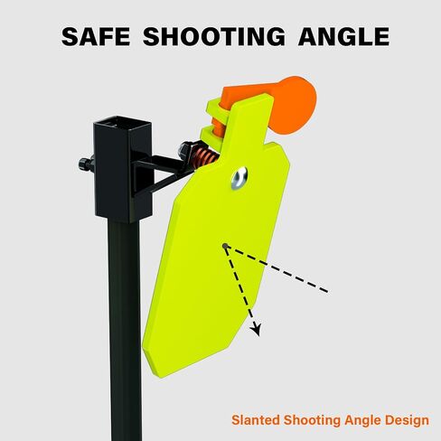 Highwild AR500 Steel Shooting Target 3/8 Inch Thick 7" x 12" Hostage with T-Post Target Holder Mount in Kuwait