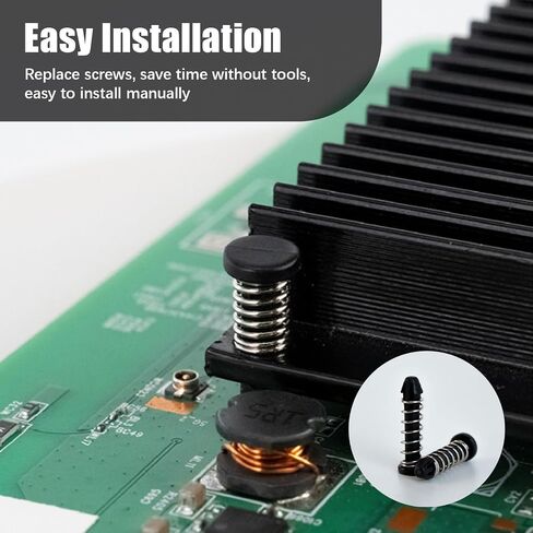 200 Pcs 18.6mm Heatsink Mount Pin Kit, Mount Pins Black Nylon in Kuwait