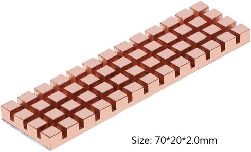 hejhncii Ultra Thin Copper for M.2 NGFF SSD Solid State Hard Drive Heat Sink 2280 HDD Dedicated for M.2 PCI-E NVME Cooling Fan in Kuwait