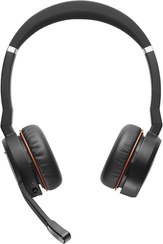 Jabra Evolve 75 MS Wireless Headset, Stereo – Includes Link 370 USB Adapter – Bluetooth Headset with World-Class Speakers, Active Noise-Cancelling Microphone, All Day Battery in Kuwait