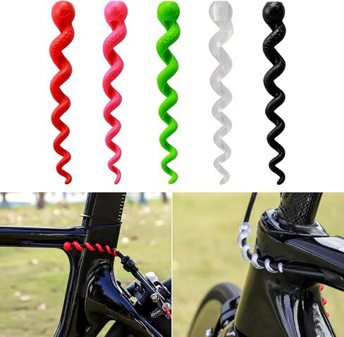 5Pcs Bike Cable Protections Mountain Road Bike Brake Shifter Cable Hydraulic Brake Housing Protector Rubber Sleeve Silicone Sleeve for Bicycles Shifter Housing Protective in Kuwait