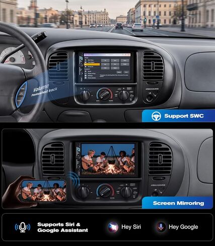 AINAVI 7" Double Din Car Radio Stereo CarPlay Linux OS in Kuwait