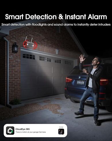 Camcamp Solar Security Cameras Wireless Outdoor, Quick Installation, No Subscription Cameras for Home Security Camera System, 10CH Expandable, 2.4 & 5GHz, 4 Cameras with Monitor in Saudi Arabia