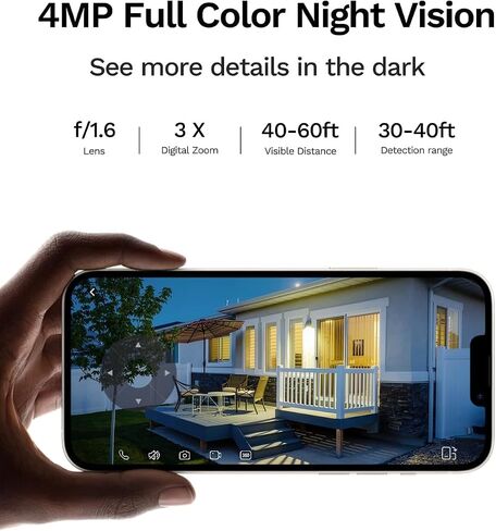 LongPlus 4G LTE Cellular Solar Security Camera, No WiFi AOV 24/7 Recording in Kuwait