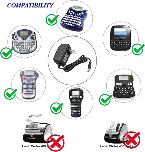 9V Power Adapter Replacement for Brother P-Touch Label Maker Printer in Saudi Arabia