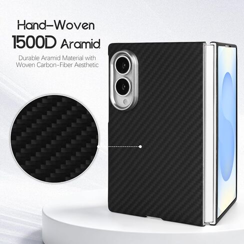 Ultra-Thin Magnetic Hand-Woven Aramid Case for Samsung Galaxy Z Fold 8 in Kuwait