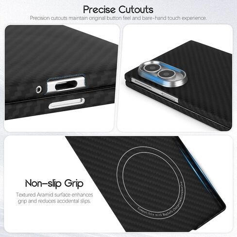 Ultra-Thin Magnetic Hand-Woven Aramid Case for Samsung Galaxy Z Fold 8 in Kuwait