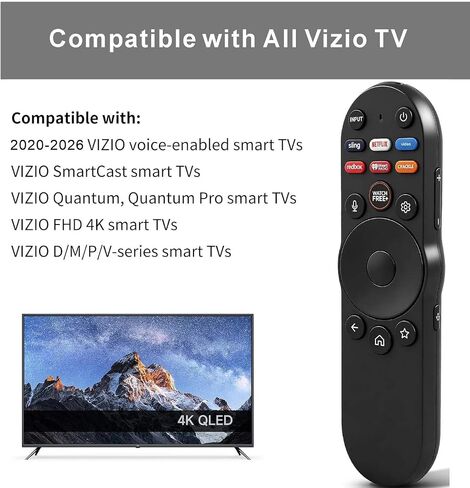 B Brainice XRT270 Voice Remote Compatible with Vizio 4K Quantum Smart TV in Saudi Arabia