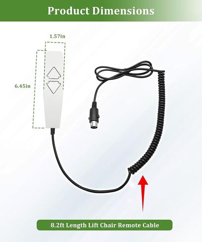 5 Pin 2 Button Hand Control, Lift Chair Remote Replacement in Kuwait