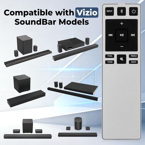 Replacement Remote Control for Vizio Soundbar Home Theatre XRS321 for S2920W-C0 S2920W-C0R S3820W-C0 S3821W-C0 S3821W-C0R in Kuwait