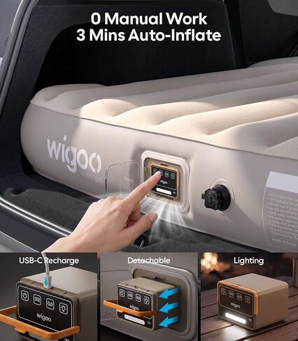 Wigoo 2026 Flatfit Air Mattress for Tesla Model Y 2020-2026, NOT for YL in Saudi Arabia