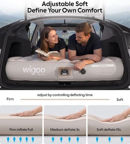 Wigoo 2026 Flatfit Air Mattress for Tesla Model Y 2020-2026, NOT for YL in Saudi Arabia