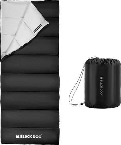 BLACKDOG Ultralight Envelope Camping Sleeping Bag, Black in Kuwait