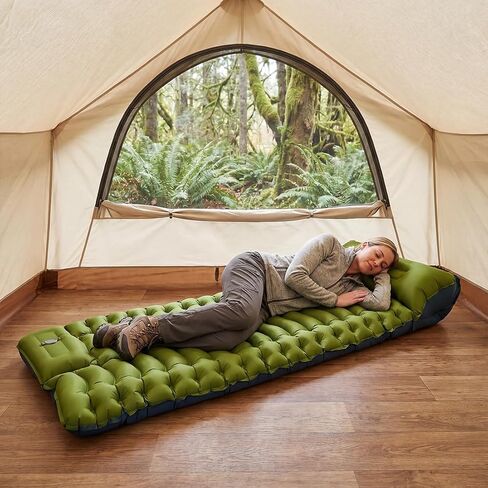 Camping Sleeping Pad, Ultralight Compact Camping Mattress with Pillow in Kuwait