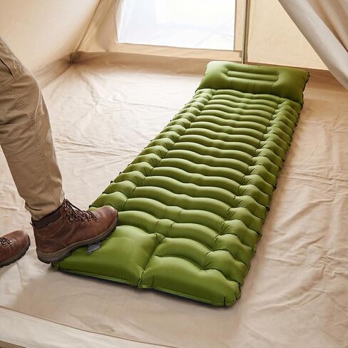 Camping Sleeping Pad, Ultralight Compact Camping Mattress with Pillow in Kuwait