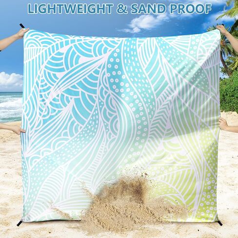 Beach Blanket Waterproof Sandproof Quick Drying Beach Mat Extra Large in Saudi Arabia