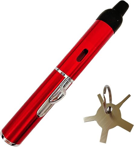 Butane Lighters,Torch Lighters Butane Fuel Refillable Adjustable Lighter Multipurpose Pen Torch,Red(Gas Not Included) in Kuwait