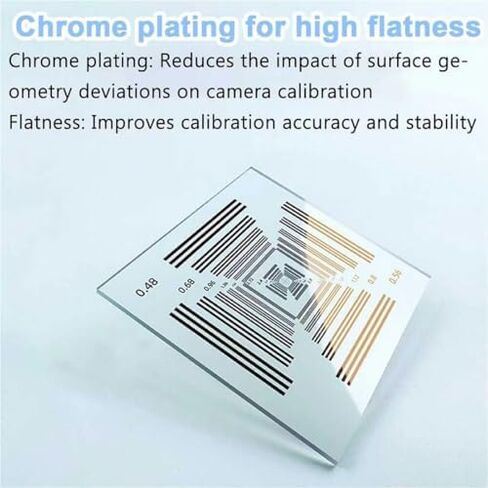 Camera Resolution Test Chart,3x3''Optical Microscope Sharpness&Resolution Test Card,Calibration Target Chart, Accuracy ±0.5um,for Industrial Inspection in Saudi Arabia