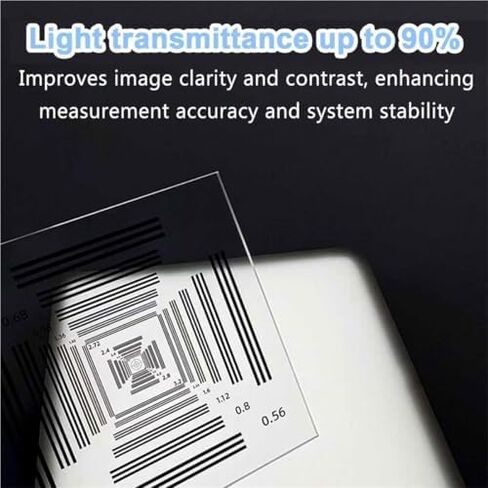 Camera Resolution Test Chart,3x3''Optical Microscope Sharpness&Resolution Test Card,Calibration Target Chart, Accuracy ±0.5um,for Industrial Inspection in Saudi Arabia