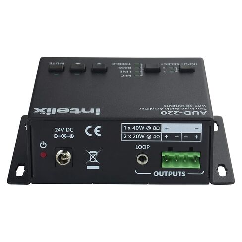 2 INPUT AUDIO AMPLIFIER, 2x20W (4 OHM) AUD-220 in Saudi Arabia