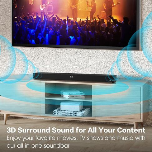 LARKSOUND 2.1 ساوند بار مع مكبرات صوت مزدوجة مدمجة للتلفزيون، 36 بوصة in Kuwait