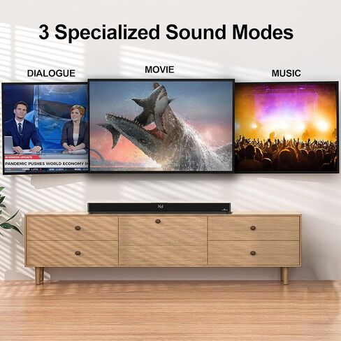 LARKSOUND 2.1 ساوند بار مع مكبرات صوت مزدوجة مدمجة للتلفزيون، 36 بوصة in Kuwait