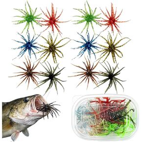 12 Pcs Sea Urchin Bait, Realistic Fuzzy Dice Fishing Lure, Creature Bait in Kuwait