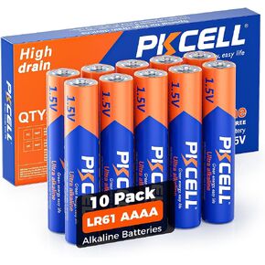 PKCELL AAAA 1.5V Alkaline Batteries 10 Pack for Stylus Pen, Blood Monitors in Kuwait