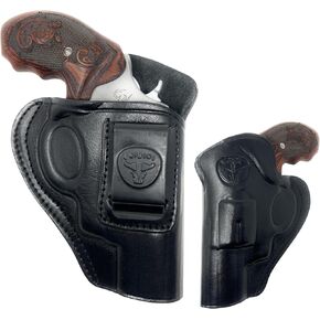 Cardini Leather IWB Holster for S&W K-Frame Revolvers – Concealed Carry Holster for Model 10, 15, 19, 66 (2"–3" Barrel) – Fits Medium Frame Revolvers in Saudi Arabia