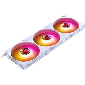 Phanteks M25-140 Gen2 Triple Pack, 3X 140mm ARGB High Performance Cooling Fans, Daisy-Chain Unified Fan Frame, Infinity Mirror hub, Single Cable Connection, White in Saudi Arabia