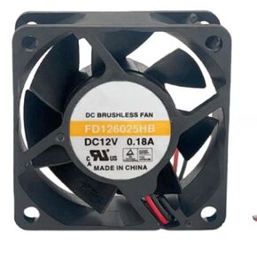 for FD126025HB 12V 0.18A 60X60X25MM 2-wire cooling fan in Saudi Arabia