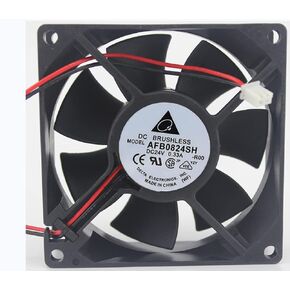 AFB0824SH 80x80x25mm 24V 0.33A 7.92W 4000RPM 46.62CFM 2-Wire Cooling Fan in Saudi Arabia