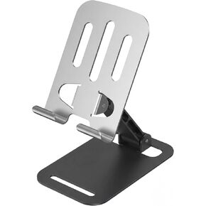 Foldable Metal Desk Phone Stand with 360-Degree Rotating Base in Saudi Arabia