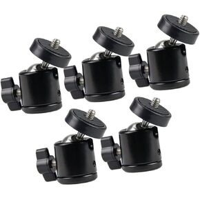 5Pcs Adjustable 1/4 Camera Spherical Head Adapter with Cold Shoe in Kuwait