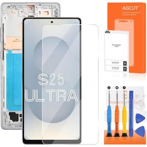 INCELL for Samsung Galaxy S25 Ultra Screen Replacement for Samsung S25 Ultra LCD Display SM-S938B SM-S938 LCD Digitizer Touch Screen Assembly Repair Part with Frame (Silver) in Kuwait