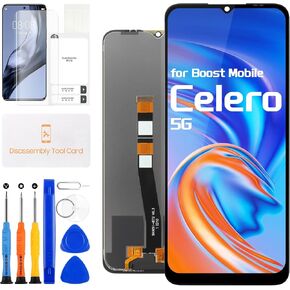 for Boost Mobile Celero 5G Screen Replacement for Celero 5G LCD Display WTCELERO Touch Screen Digitizer Full Assembly with Repair Tools (Black) in Kuwait