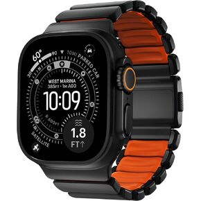 NOMAD Stratos Titanium Band With Inside FKM Interior Links 49mm, Apple Watch Band Compatible with Ultra 1-3, Series 1-11 and SE, Band for Apple Watch, All Day Comfort and Extreme Durability in Saudi Arabia