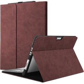 Case for Microsoft Surface Pro 11/10/9 13 inch, Multiple Angle Viewing, Stylus Holder, Light Heat Dissipation, Compatible with Type Cover Keyboard, Black in Kuwait