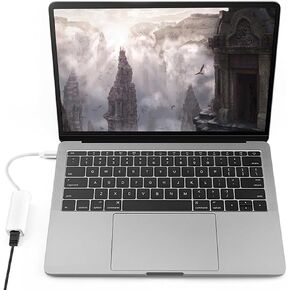 Type C to RJ45 Ethernet Converter with 100Mbps Speed for USBC Laptops Plug and Play Design in Kuwait