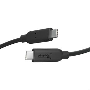 Plugable 10Gbps USB C to USB C Cable, 3.3 feet (1 Meter), 5A, USB-IF Certified, USB 3.1 Gen 2 Type-C - Driverless in Kuwait