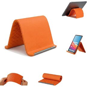 Portable Foldable Silicone Aluminum Phone Holder,Bendable Foldable Design,Silicone Phone Stand with Aluminum, Flexible Foldable Phone Holder for Tablet Laptop Desk Travel Non-Slip (1-Pack) in Kuwait