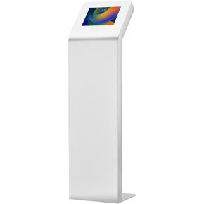 Tablet Kiosk Station – CTA Premium Heavy Duty Large Locking Floor Stand with Interior Cable Routing System for iPad 7th/ 8th/ 9th Gen 10.2" and Other 9-11" Tablets (PAD-KSDKW) – White in Kuwait