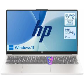 HP 15.6" FHD Business Touchscreen Laptop, 10-Core Intel Core 7 Processor (Up to 5.4GHz), 64GB DDR5 RAM, 2TB PCIe SSD, Numeric Keypad, Privacy Shutter Camera, Windows 11 in Kuwait