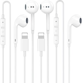 2 Pack [Apple MFi Certified] USB C Headphones Wired for iPhone 17 16 15 in Kuwait
