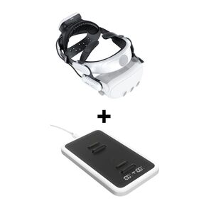 AMVR BS1 Rechargeable Battery Head Strap Compatible with Meta Quest 3 + Charging Dock for BP1 Battery Pack in Saudi Arabia