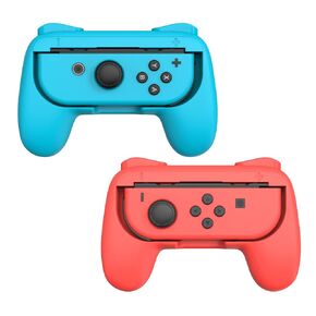 TALK WORKS Comfort Grips for Nintendo Switch Joy-Con - Secure Fit Gaming Controller Grips, Gamer Accessories for Joy-Con, Handheld Joystick Remote Control Holder Joy-Con Kit - Blue/Red Combo (2 Pack) in Saudi Arabia