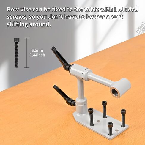 Bow Vise for Compound Bows - 360° Universal Adjustment Cross Bow Making Tool Compound Bow Press Recurve Bow Level Kit Archery Building Accessories for Arrow Rest & Sight Tuning in Kuwait