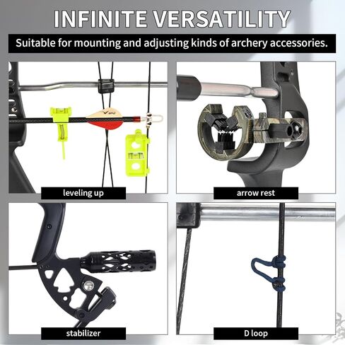 Bow Vise for Compound Bows - 360° Universal Adjustment Cross Bow Making Tool Compound Bow Press Recurve Bow Level Kit Archery Building Accessories for Arrow Rest & Sight Tuning in Kuwait